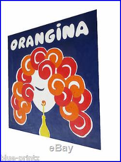 100cm x 100cm Orangina vintage canvas pop art painting Australia By pepe