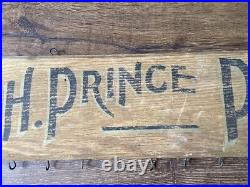 1890s Wood Painted Trade Sign Jas. H. Prince Paint Co Boston MA Mass Free Ship
