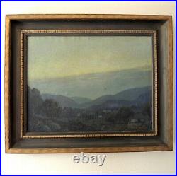 1923 Perry McNeely Los Angeles Landscape Nocturne California Impressionist Vtg