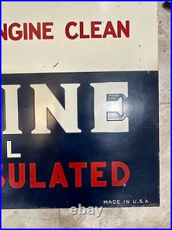 1938 Vintage HAVOLINE MOTOR OIL Tin Sign Original Painted Metal Double Sided