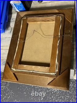 1959 Portrait Post-War Mid Century Signed Framed Vintage 1950s Painting