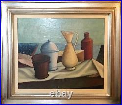 1960's Mid-Century Modernist Still Life/Stilleben Signed Antonio Diego Voci