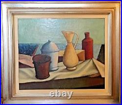 1960's Mid-Century Modernist Still Life/Stilleben Signed Antonio Diego Voci