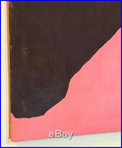 1960s Vintage artist signed Abstract Painting Mid Century Modern