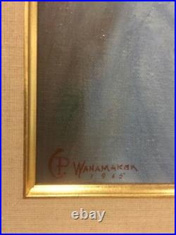 1965 ORIGINAL Oil Painting Portrait of Woman Lady by Wanamaker Philadelphia