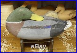 1990 Pair of Sleeper Mallard's Gunning Decoy Original Paint Signed