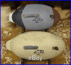 1990 Pair of Sleeper Mallard's Gunning Decoy Original Paint Signed