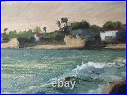 2003 Laguna Beach California Seascape Vintage Oil JD James Dudley Slay III