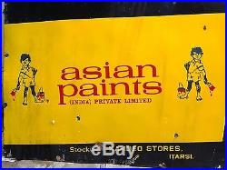 206 Old Asian Apcolite Plastic Paints/synthetic Enamel Vintage Porcelain Sign