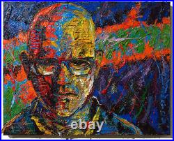 20x16 MODERN ORIGINAL OIL? PAINTING? VINTAGE? IMPRESSIONIST? ART SIGNED ABSTRACT A
