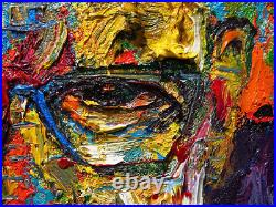 20x16 MODERN ORIGINAL OIL? PAINTING? VINTAGE? IMPRESSIONIST? ART SIGNED ABSTRACT A