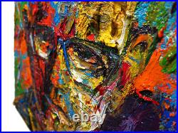 20x16 MODERN ORIGINAL OIL? PAINTING? VINTAGE? IMPRESSIONIST? ART SIGNED ABSTRACT A