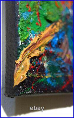 20x16 MODERN ORIGINAL OIL? PAINTING? VINTAGE? IMPRESSIONIST? ART SIGNED ABSTRACT A