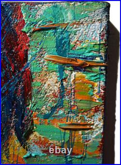 20x16 MODERN ORIGINAL OIL? PAINTING? VINTAGE? IMPRESSIONISt? ART SIGNED ABSTRACT A