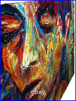 20x16 MODERN ORIGINAL OIL? PAINTING? VINTAGE? IMPRESSIONISt? ART SIGNED ABSTRACT A
