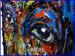 20x16 MODERN ORIGINAL OIL? PAINTING? VINTAGE? IMPRESSIONISt? ART SIGNED PORTRAIT A 20x16 MODERN ORIGINAL OIL? PAINTING? VINTAGE? IMPRESSIONISt? ART SIGNED PORTRAIT A