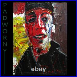 24x18 MODERN ORIGINAL OIL? PAINTING? VINTAGE? IMPRESSIONISM? ART SIGNED ABSTRACT A