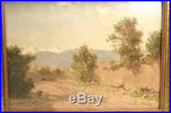 2 Vintage Framed Landscape Oil Paintings Signed Guillermo Grossmacht Chilean