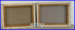 2 Vintage Joyce Roybal Oil Painting Unframed Canvas 12x16 Signed