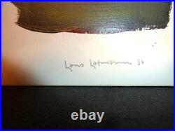 2 Vintage, Original Abstract Expressionist Paintings Signed Hans Hofmann-56