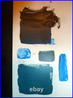 2 Vintage, Original Abstract Expressionist Paintings Signed Hans Hofmann-56