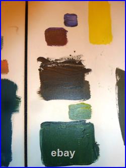 2 Vintage, Original Abstract Expressionist Paintings Signed Hans Hofmann-56