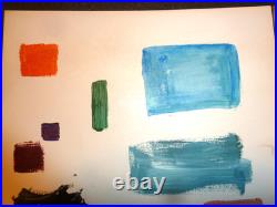 2 Vintage, Original Abstract Expressionist Paintings Signed Hans Hofmann-56