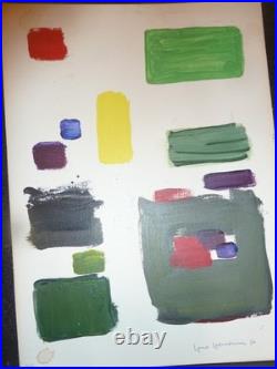 2 Vintage, Original Abstract Expressionist Paintings Signed Hans Hofmann-56