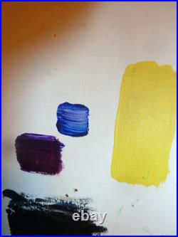 2 Vintage, Original Abstract Expressionist Paintings Signed Hans Hofmann-56