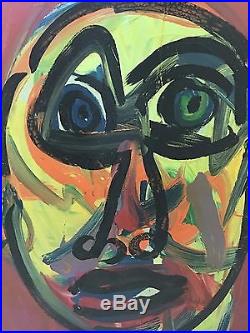 32x48 PETER KEIL Pablo Picasso VINTAGE & SIGNED PAINTING 1989