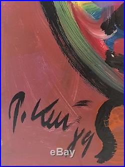 32x48 PETER KEIL Pablo Picasso VINTAGE & SIGNED PAINTING 1989