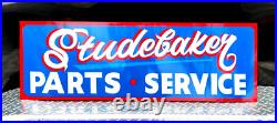 36 Hand Painted Vintage Metal STUDEBAKER Parts Service Gas Oil Dealership Sign