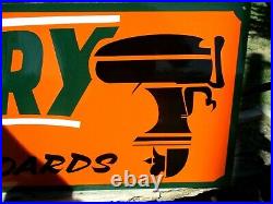 36 Vintage Hand Painted MERCURY OUTBOARD MOTORS Boat Shop Sign Fishing Gas Oil