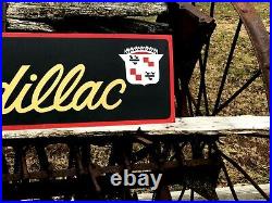 36 Vintage Hand Painted Old Skool Cadillac Service Station Garage Dealer Sign @
