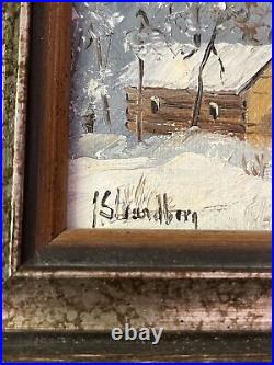 4 VTG Original Oil Paintings John Strandberg Landscape Still Life Signed Framed