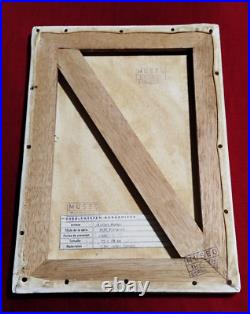 ALFONS MUCHA OIL ON CANVAS PAINTING Signed And Stamped Vtg Art