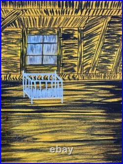 ANSELM KIEFER oil painting on canvas, vtg stamped signed