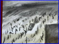 ANSELM KIEFER oil painting on canvas, vtg stamped signed