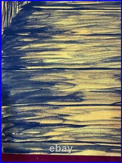 ANSELM KIEFER oil painting on canvas, vtg stamped signed