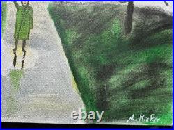 ANSELM KIEFER painting oil on canvas signed stamped vintage