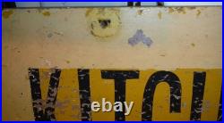 ANTIQUE/VINTAGE HAND PAINTED SIGN KITCHENETTES DOUBLE SIDED 29x 11 3/4