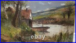 Abraham Hulk Jr painting oil canvas antique art vintage victorian british uk eng