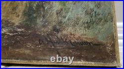 Abraham Hulk Jr painting oil canvas antique art vintage victorian british uk eng