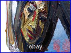 Abstract A Modern Original Oil Painting Vintage Impressionist Art Realism Signed