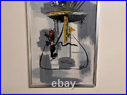 Abstract Mid Century Modern Vintage Signed Painting