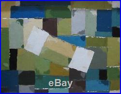 Abstract Oil Painting 1970's/1980's Vintage Retro Cornish Modern British