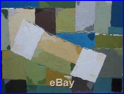 Abstract Oil Painting 1970's/1980's Vintage Retro Cornish Modern British