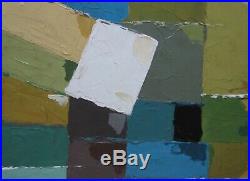 Abstract Oil Painting 1970's/1980's Vintage Retro Cornish Modern British