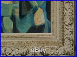 Abstract Oil Painting Cubist Composition Vintage Modern Diane Sunshine