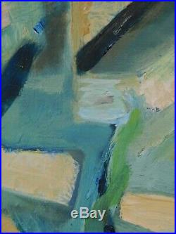 Abstract Oil Painting Cubist Composition Vintage Modern Diane Sunshine